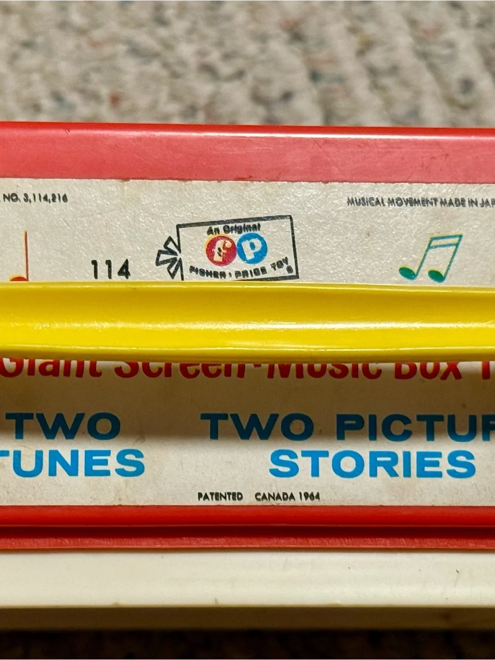 1966 Children Fisher-Price 2 Tunes songs TV   London Bridge, Row Row Boat-tested